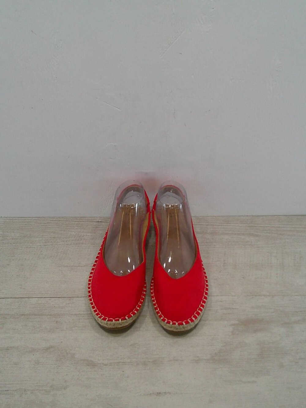 A New Day Irene Shoes Espadrille Slingback Closed Toe Comfort Red Flats Size 9 - Picture 3 of 11